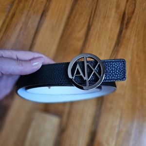 Armani Exchange belt for women black and white